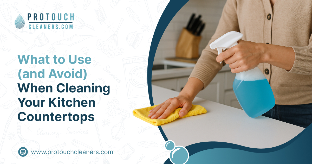 How to clean countertops